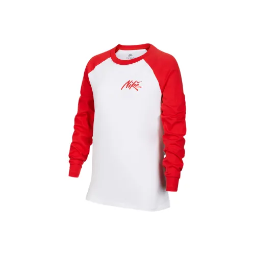 Nike Sportswear Белый Красный Kids T-рубашки