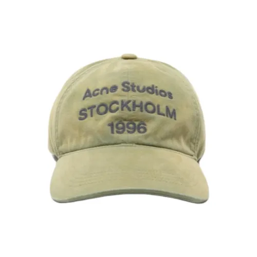Acne Studios Хлопок Бейсболки Мужские Оливково-зеленый