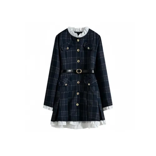 GORGEOUSIDEA Весенний и Осенний Длинный Рукав Платье Женское