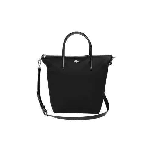 Сумка для покупок сумка Tote сумка Small женская черная сотрудничество с LACOSTE материал - нейлон