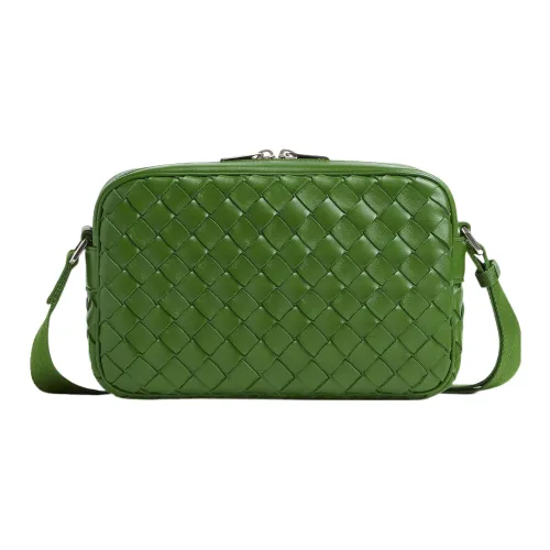 Bottega Veneta Lambskin Сумка через плечо Маленькая Мужская Зеленая