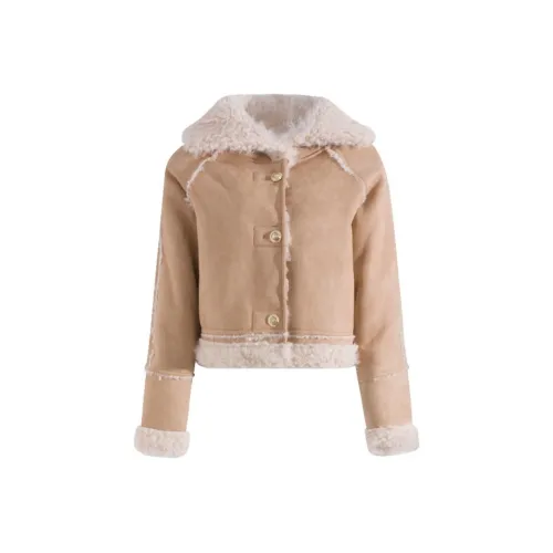 VKXOW Хаки Женские Бархатные Куртки