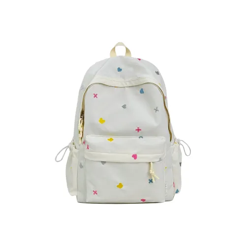 WRELS Nylon Backpack Standard White Pink Yellow Green Blue