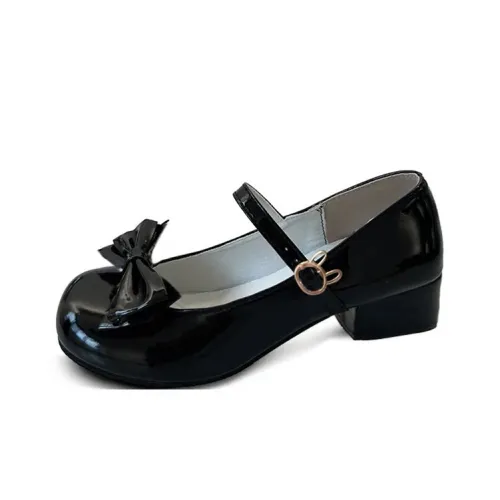 Komanic Грубый каблук Туфли Мэри Джейн Женские