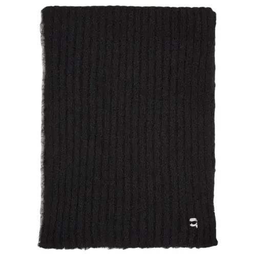Шарфы из вискозы и трикотажа Karl Lagerfeld Женские Черные