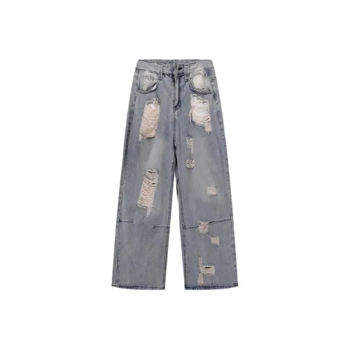 51XXHA Серый Унисекс Джинсы