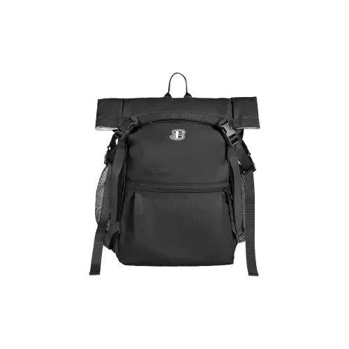BEN SHERMAN Nylon Backpack Unisex Black Khaki BEN SHERMAN Нейлоновый рюкзак унисекс черный хаки