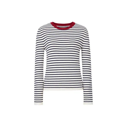 Hopeshow Темно-синий Синий Stripe 703 Женский Трикотаж