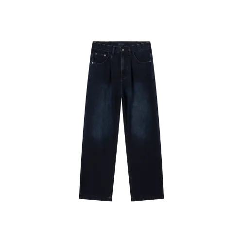 HARSIINCN H25AMNK376 Синий Черный Унисекс Джинсы