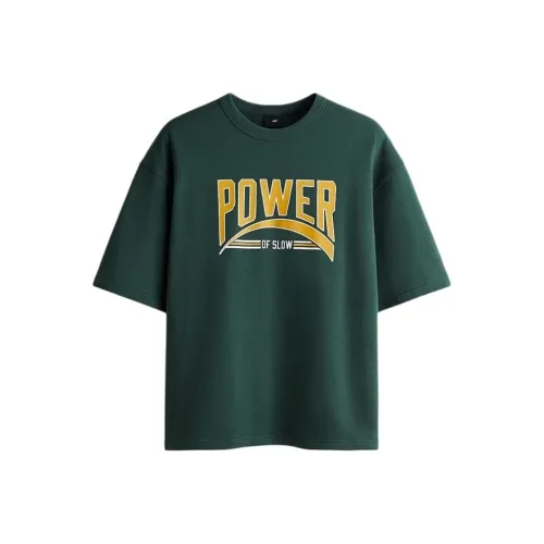 H M Лесной зеленый Мужская T-рубашка