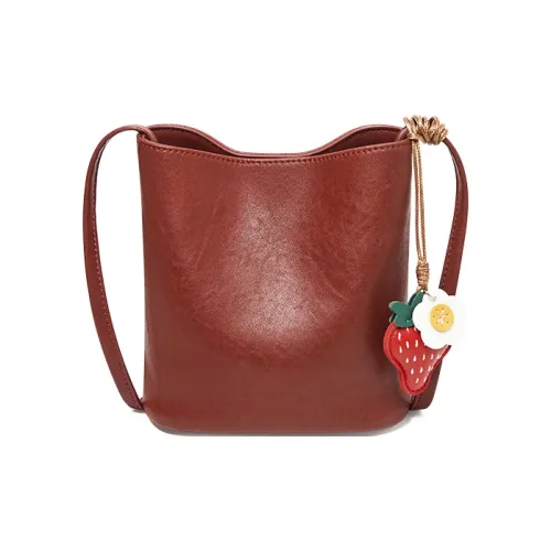 15 MINS Сумка через плечо из синтетической кожи обычная женская кирпично-красный черный