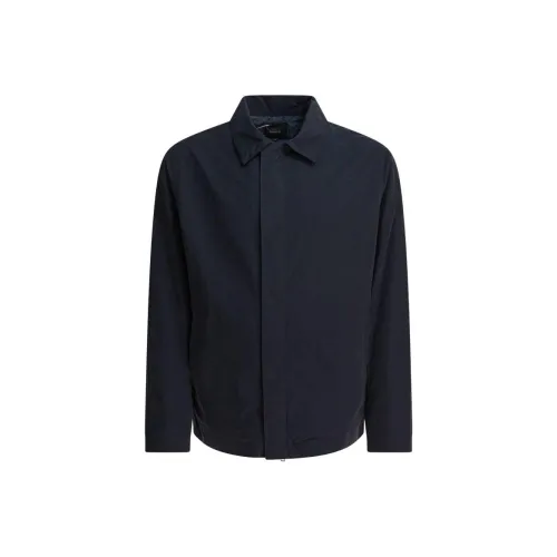 VINCE Темно-синие мужские куртки