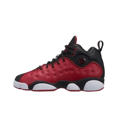 Jordan Jumpman Команда II High Топ Детские Баскетбольные Кроссовки Черный Красный Подростки