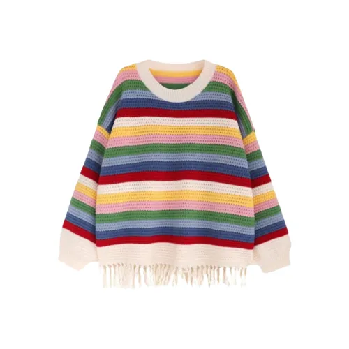 JOSR Полосы Радужный Женские Трикотаж