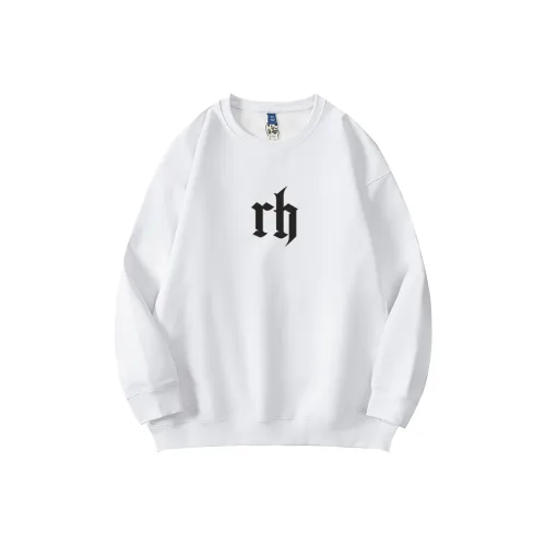 Mo Yan Черный текст Белый [Обычный] Мужские Свитшоты