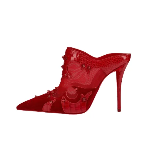 CL Домашние тапочки 10 см Женские Красные