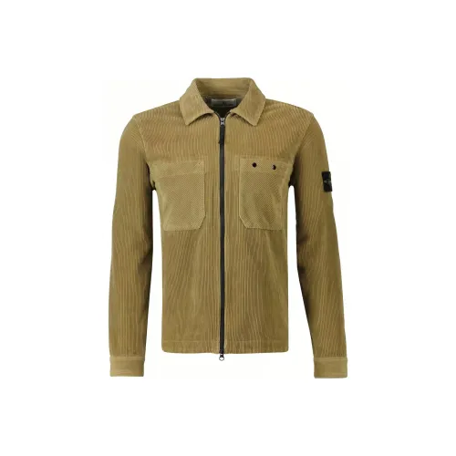 STONE ISLAND FW24 Куртки и пальто Мужской Желтый Зеленый