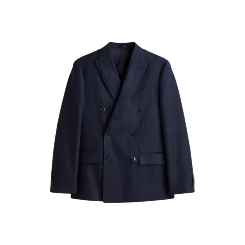 H M Морской Синий Мужской Деловые Костюмы