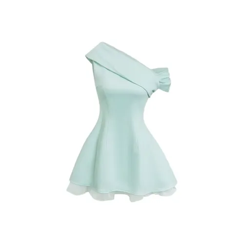 MA JOURNEE Изображение Цвет Женские Короткие Платья с Короткими Рукавами