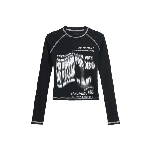 La Chapelle Черные Женские T-рубашки