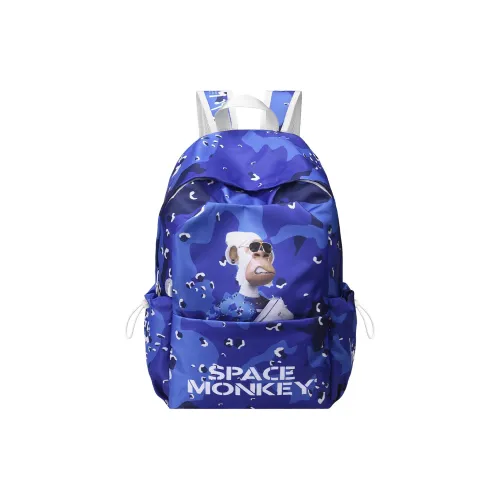 DRACONITE X HAPE X Space Monkey Коллаборация Полиэстер Рюкзак Стандартный Унисекс Синий