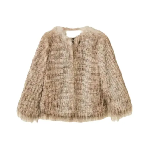 Twinset Khaki Женские Бархатные Куртки