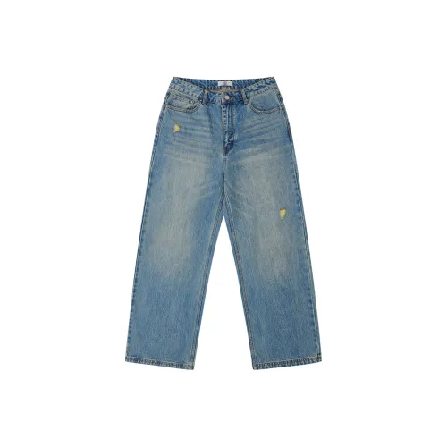 EMPTY REFERENCE Синий Унисекс Джинсы