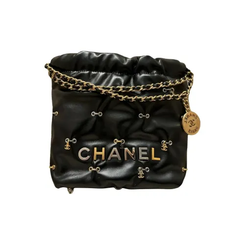 Chanel 24A22Bag Сумка из коровьей кожи Мини Женская Черная