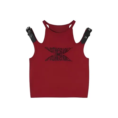 La Chapelle Red Women's Tank Tops