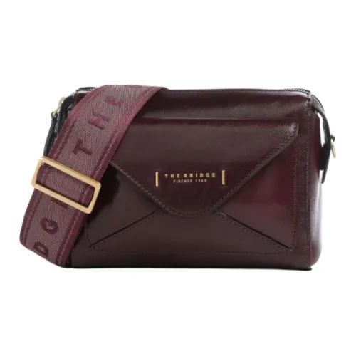 THE BRIDGE Телячья кожа Сумка через плечо Женская Бордовый