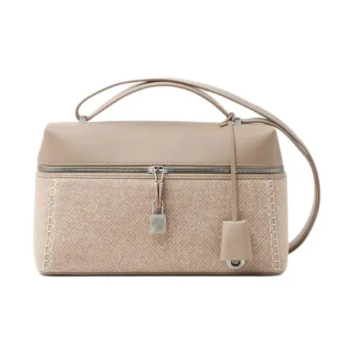 Loro Piana Extra Bag Новая шерсть Сумка на плечо Женская Жемчужно-белый Антично-серебристый