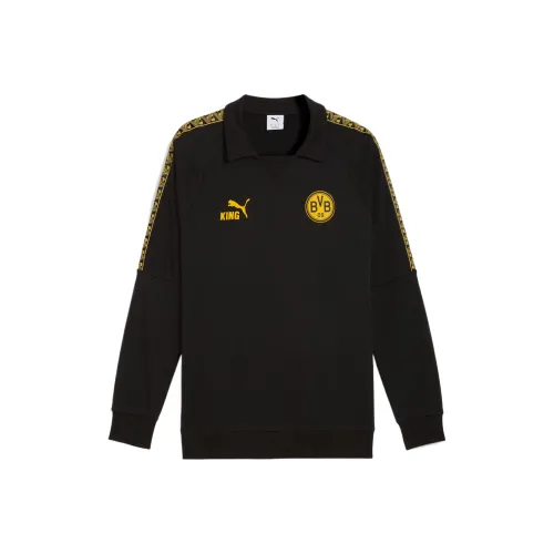 PUMA Черная Мужская Футбольная Джерси