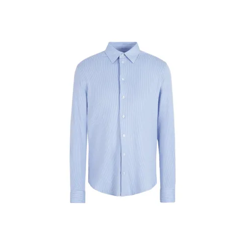 EMPORIO ARMANI Светло-синие мужские рубашки