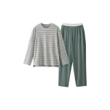 Мужской, сосновой зеленый, полосы