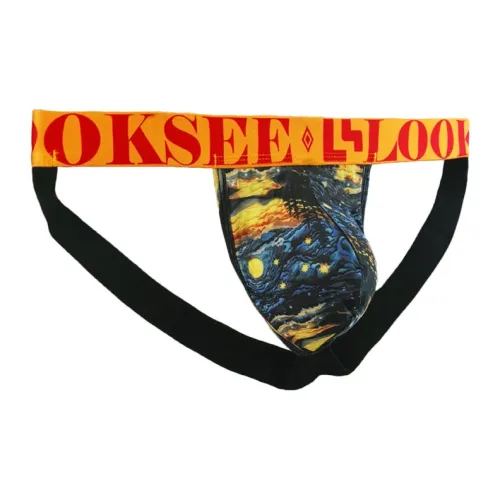 LOOKSEE Подтяжка ягодиц Двойной Стринги Низ с низким шагом Шов в форме буквы U Индивидуальный Feel Мужской 1 упаковка