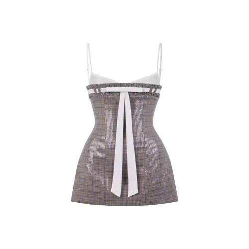 LSOUL Яркий Без рукавов Платье Женское