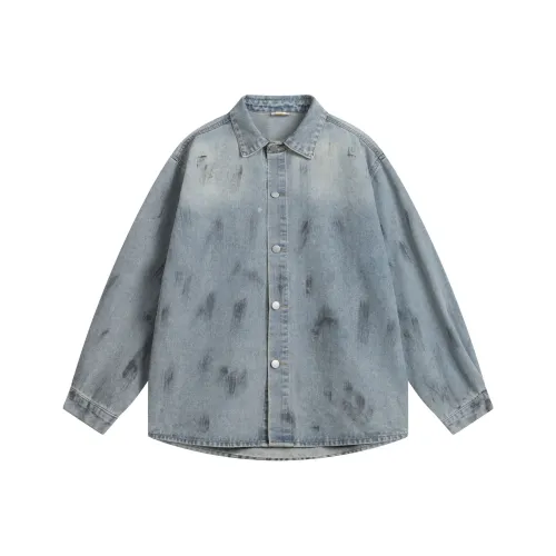 51XXHA Синий Унисекс Рубашки