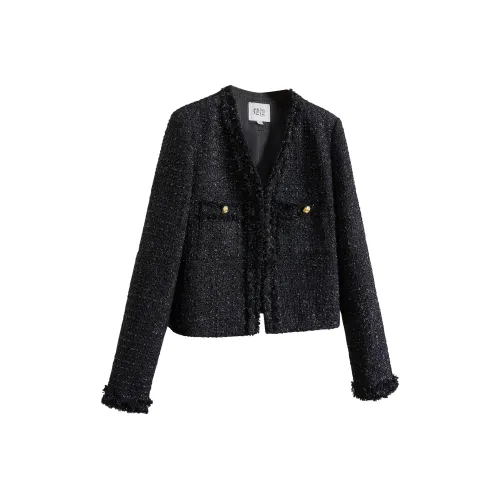 TOUCH Синий Черный Женский Короткий Пальто