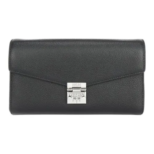 MCM Millie Visetos Искусственная кожа Сумка с цепочкой Сумка через плечо Сумка на плечо Стандартная Женская Черная