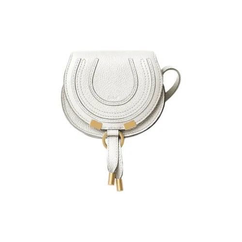 Chloe Marcie с рельефной телячьей кожей седельная сумка сумка через плечо экстра мини женская белая