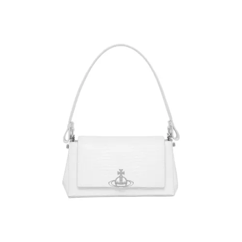 Vivienne Westwood Hazel Телячья кожа Сумка через плечо Сумка среднего размера Women's White