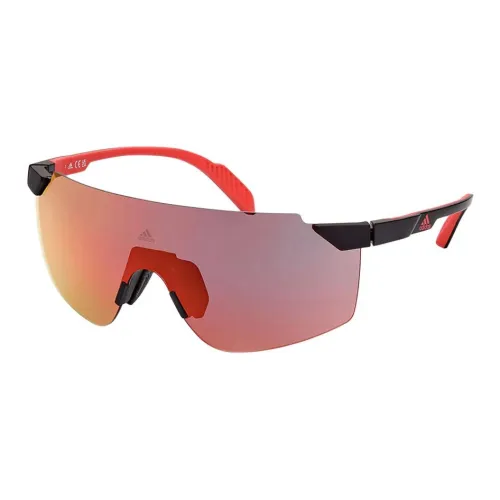 Adidas Вытесанный пластик Нерегулярная форма Солнцезащитные очки Мужской Черный