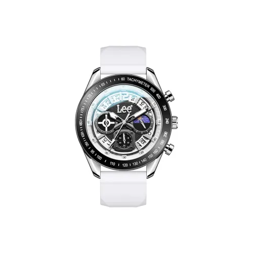 Lee Наручные часы Кварцевый механизм Силиконовый ремешок Черный циферблат Мужские часы Node Праздник Классическая коробка