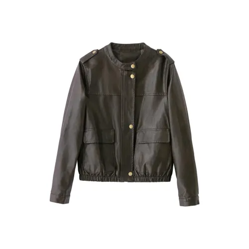 PIERRE CARDIN Кожа Куртка Женская