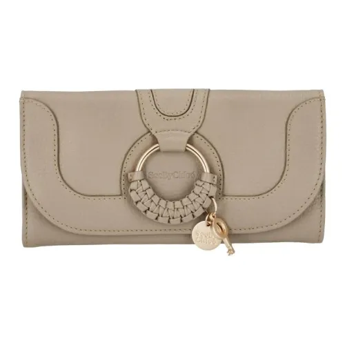 See By Chloe Hana Кожа Длинный кошелек Женские Motty Серый