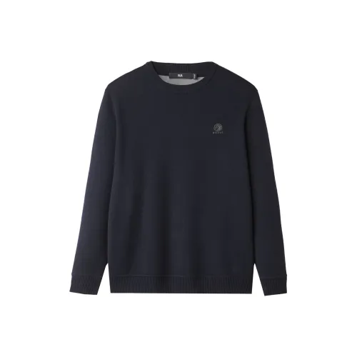 HLA Темно-синий 04 Мужской Трикотаж