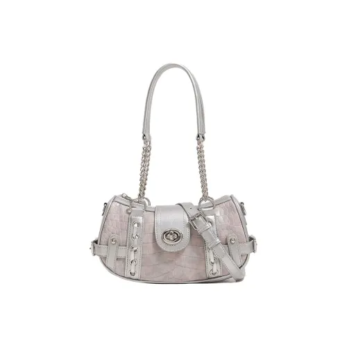 BEGOOER Микрофибра Синтетическая Кожа Сумка через плечо Сумка на плечо Женская Пыльно-розовая