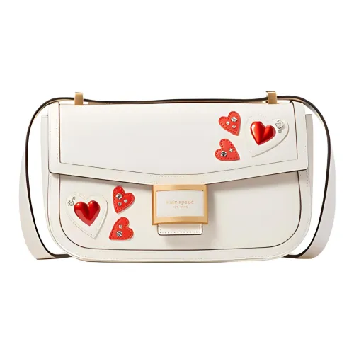 Kate Spade Корова Кожа Плечевая Сумка Средняя Женская Кремово-Белая