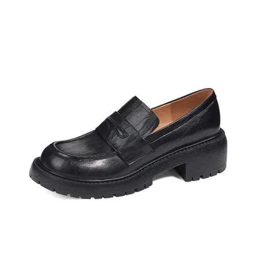 MARINO FABIANI French Vintage Без подкладки Элегантные Платформа Лоферы Для Женщин