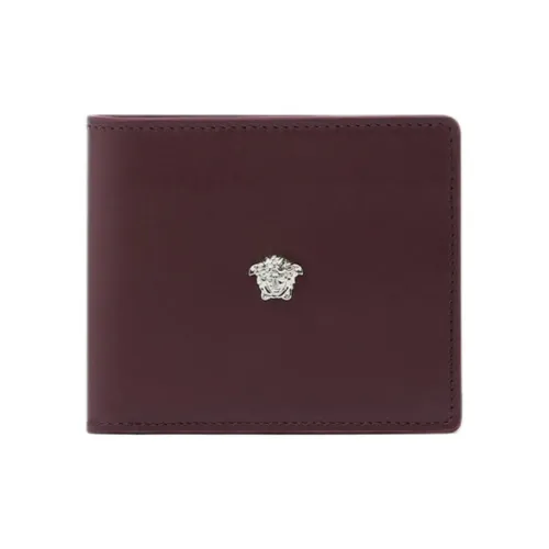 VERSACE La Medusa Коровья кожа Кошелек Мужской Красный